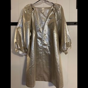 H&M metallic cotton dress